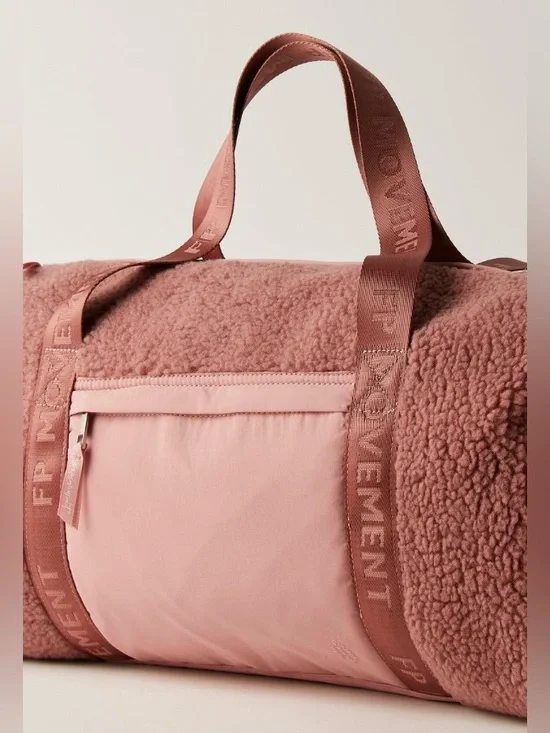 Free People Movement ~ Slopes Sherpa Duffle Bag ~ Gem ~ * NWT - Picture 6 of 8